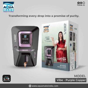Aqua Make Vibe - Purple Copper RO Water Purifier